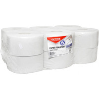 Papier toaletowy makulaturowy OFFICE PRODUCTS Jumbo, 1-warstwowy, 120m, 12szt., biay