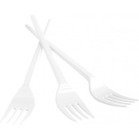 Widelec plastikowy OFFICE PRODUCTS, 17cm, 100szt., biay