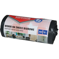 Worki na mieci biurowe OFFICE PRODUCTS, mocne (LDPE), 240l, 10szt., czarne