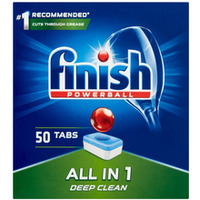 Tabletki do zmywarki FINISH All-in-one Powerball, 50szt., regular