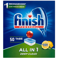 Tabletki do zmywarki FINISH All-in-one Powerball, 50szt., lemon