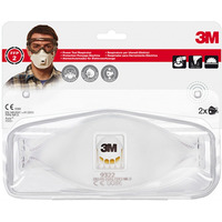 P&oacute;�maska ochronna z zaworkiem 3M Cool Flow FFP2 (9322+), przeciw py�om i mg�om