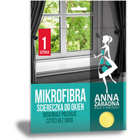 Mikrofibra �ciereczka do okien ANNA ZARADNA, 1 szt., �&oacute;�ty