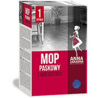 Mop paskowy ANNA ZARADNA, z mikrofibry, 1 szt., mix