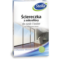 ciereczka z mikrofibry STELLA, do szyb i luster, 1 szt., zielony