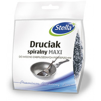 Druciak spiralny STELLA, maxi, 1 szt., srebrny