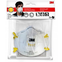P&oacute;�maska filtruj�ca z zaworem 3M Cool Flow, FFP1 (8812), 2szt, bia�a