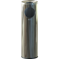 Kosz na �mieci ALDA CIGARETTE PILAR, 15l, stal nierdzewna, srebrny po�ysk