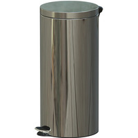 Kosz na �mieci ALDA FREEDOM FRESH, 30l, stal nierdzewna, srebrny po�ysk