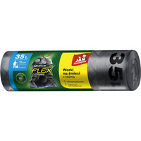 Worki na �mieci JAN NIEZB�DNY, magnum flex, LDPE, 35l, 15 szt., czarne