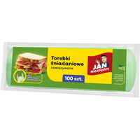 Torebki �niadaniowe JAN NIEZB�DNY, zawi�zywane, 100 szt