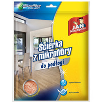 �cierka z mikrofibry JAN NIEZB�DNY, do pod�ogi, 1 szt., pomara�czowa