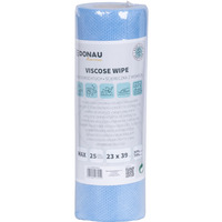 cierka DONAU HOME, z wiskoz 70%, rolka, max, 23x39cm, 25 listków, niebieska