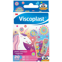 Plastry dziecice VISCOPLAST Magiczne, 2 rozmiary, 20 szt., pudeko