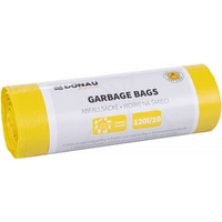 Worki na �mieci DONAU HOME, do segregacji, plastik (LDPE), 120l, 10 szt., �&oacute;�te