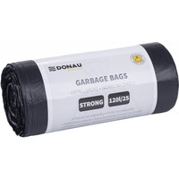 Worki na �mieci DONAU HOME, mocne (LDPE), 120l, 25 szt., czarne