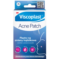 Plastry na zmiany tr�dzikowe VISCOPLAST-3M Acne Patch, &Oslash; 12 mm, 15 szt., pude�ko