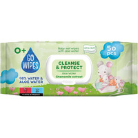 Chusteczki nawil�ane dla dzieci GOWIPES, z aloesem i rumiankiem, 50 szt