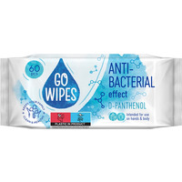 Chusteczki nawil�ane GOWIPES, antybakteryjne, d-pantenol, 60 szt