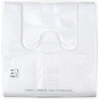 Reklam&oacute;wka SARANTIS, HDPE, �rednia, 30/8/55 cm, 11 mikr., 200 szt., bia�a