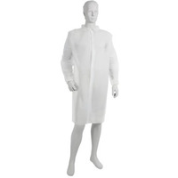 Fartuch laboratoryjny z w��kniny (rzep), 10 szt. bia�y rozmiar XXL