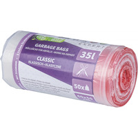 Worki na odpady DONAU EXPERT, klasyczne, LDPE, z ta�m�, 35l, 50 szt., transparentne