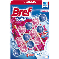Kulki myj�co-zapachowe do toalet BREF Power Aktiv Flower, 3x50g