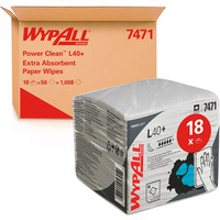 Czy�ciwo sk�adane WYPALL L40+ Power Clean, 1-warstwowe, 30, 4x31, 7cm, 18 x 56 listk&oacute;w, bia�e