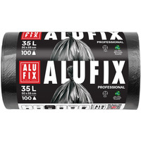 Worki na �mieci ALUFIX Professional, HDPE, 50x55cm, 7 &mu;m, 35l, 100 szt., czarne