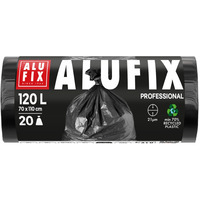 Worki na �mieci ALUFIX Professional, LDPE, 70x110cm, 21 &mu;m, 120l, 20 szt., czarne
