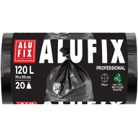 Worki na �mieci ALUFIX Professional, LDPE, 70x110cm, 28 &mu;m, 120l, 20 szt., czarne