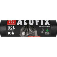 Worki na �mieci ALUFIX Professional, LDPE, 70x105cm, 25 &mu;m, 120l, 10 szt., czarne