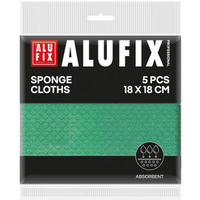 �ciereczki g�bkowe ALUFIX Professional, 18x18cm, 5 szt., zielone