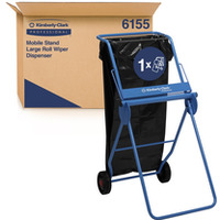 Dozownik przeno�ny do czy�ciw w rolkach KIMBERLY-CLARK PROFESSIONAL, 6155, na du�� rolk�, stalowy