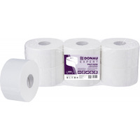 Papier toaletowy celulozowy DONAU EXPERT Jumbo, 2-warstwowy, 400 listk&oacute;w, 6szt., bia�y