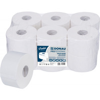 Papier toaletowy celulozowy DONAU PROFESSIONAL, 2-warstwowy, 315 listk&oacute;w, 12szt., bia�y