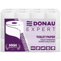 Papier toaletowy celulozowy DONAU EXPERT, 2-warstwowy, 185 listk&oacute;w, 24szt., bia�y