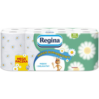 Papier toaletowy REGINA Rumiankowy, 3-warstwowy, 18m, 150 listk&oacute;w, 16 rolek, bia�y