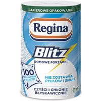 R�cznik papierowy REGINA Blitz, 3-warstwowy, 33m, 100 listk&oacute;w, 1 rolka, bia�y