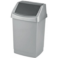 KOSZ NA �MIECI CLICK-IT 60L SREBRNY/GRAFIT